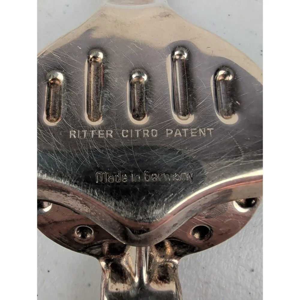 VTG Ritter Citro Patent 835 Silver Plate  Lemon Lime Tea Bag Squeezer Barware